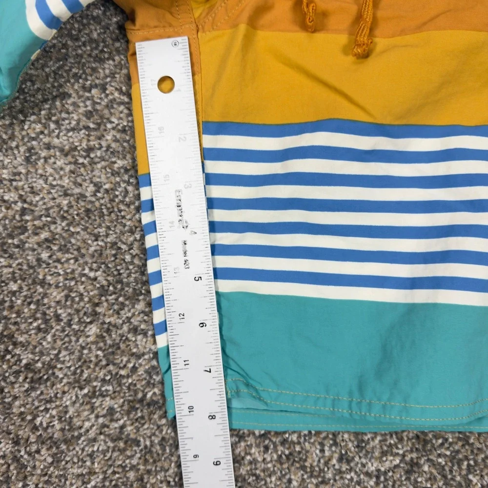 Patagonia Wavefarer Boardshorts Mens 30 Striped Blue Orange Recycled Nylon Swim